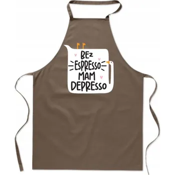 Obraz ZÁSTĚRA S VTIPNÝM S POTISKEM do kuchyně - BEZ ESPRESSA MÁM DEPRESI káva