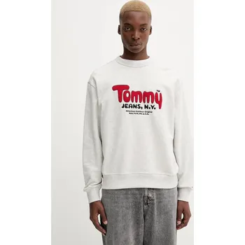 Dámská mikina Bavlněná mikina Tommy Jeans DM0DM22087 šedá 09A, vel. L