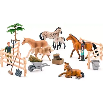 Figurka Faunica Sada koní s grošákem 8 ks