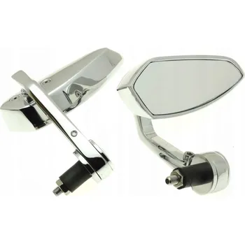 Zrcátko pro motocykl CHROMOVANÁ ZRCÁTKA NA ŘÍDÍTKA UNIVERZÁLNÍ (9966)