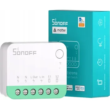 vypínač Sonoff Mini R4M WiFi chytrý vypínač do krabičky, ovladač Smart Home MATTER