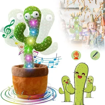 Obraz TANČÍCÍ A OPAKUJÍCÍ KAKTUS, OSVĚTLENÍ, INTERAKTIVNÍ EDUKAČNÍ HRAČKA