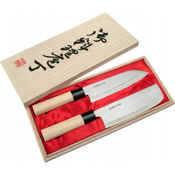 Kuchyňský nůž Sada 2 nožů Satake Megumi Classic Santoku + Classic Nakiri