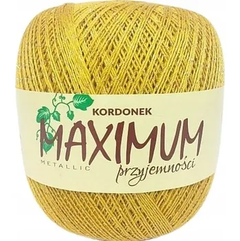 Příze Háčkovací Příze Maximum metalic žlutý se zlatou nití Opus 1726-G