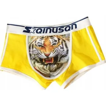 Boxerky Vtipné pánské BOXERKY tygr SLIPY dárek pro MUŽE 3D vzor - XL