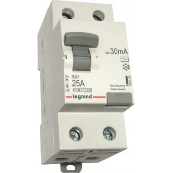 vypínač LEGRAND RX3 PROUDOVÝ CHRÁNIČ 25A 2P 30mA