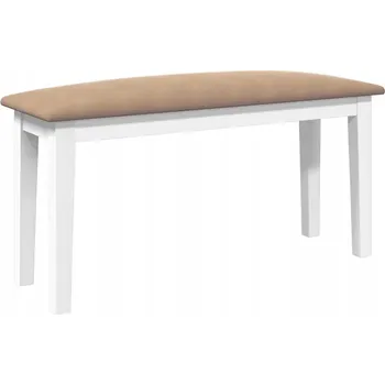 Zahradní lavice VidaXL Lavice 90 cm Bílá masivní kaučukové dřevo