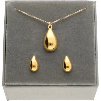 Přívěsek SADA STŘÍBRNÝCH ŠPERKŮ SLZA KAPKA 925 STŘÍBRO + krabička