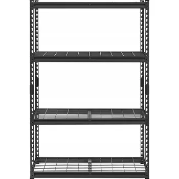 Dílenský regál Kovový skladový regál 152,4 x 50,8 x 152,4 cm, nosnost až 1089 kg na polici