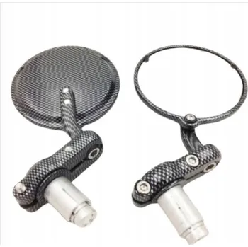 Zrcátko pro motocykl KULATÁ ZRCÁTKA DO ŘÍDÍTEK CARBON VETERAN (1876)