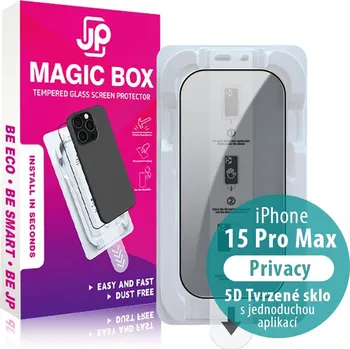 Sklo JP Magic Privacy s aplikátorem pro iPhone 15 Pro Max