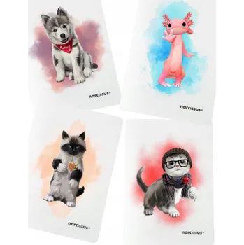 Sešit A4 s mřížkou Narcissus, 60 listů