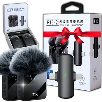 Mikrofon 2X KLOPNÍ MIKROFON BEZDRÁTOVÝ USB-C PRO IPHONE ANDROID USB C