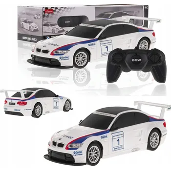 RC model auta DÁLKOVĚ OVLÁDANÉ AUTO BMW RC 1:24 M3 NA DÁLKOVÉ OVLÁDÁNÍ BÍLÉ COIL