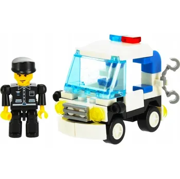 ostatní stavebnice HRAČKY pro DĚTI STAVEBNICE 63-64 dílků POLICIE alleblox