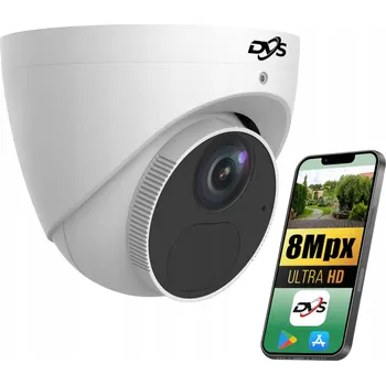 IP kamera Venkovní IP PoE kopulovitá kamera pro monitoring 8Mpx 4K ULTRA HD ONVIF