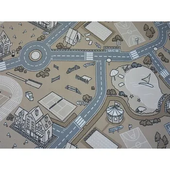 Koberec PROTISKLUZOVÝ KOBEREC ULICZKI 100x400 béžový 82613