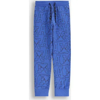 Chlapecké kalhoty Dětské bavlněné tepláky Coccodrillo modrá barva, ACADEMY BOY KIDS ZC5120101ABK 57X, vel. 92