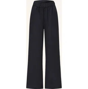 Dámské kalhoty Darling Harbour Dámské Marlene Kalhoty Ze Lnu, černá, 40