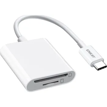 Čtečka karet ENKAY HAT PRINCE - USB-C na SD+TF karty - adaptér / kabel - duální slot - přenosná
