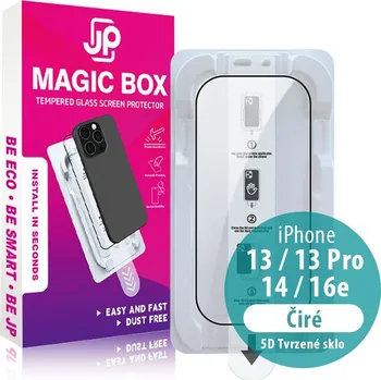 Sklo JP Magic Box 5D s aplikátorem pro iPhone 13/13 Pro/14/16e