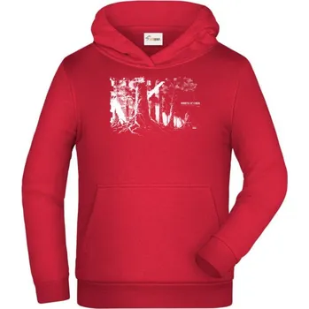 Pánské tričko Les kódu, bílý tisk - Dětská mikina s kapucí - 152 cm