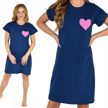 Dámská noční košile Born2rest košile noční dámská 1008 krátký rukáv před kolena velikost XL