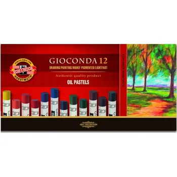 Kresba Pastelové Pastelky Koh-I-Noor Gioconda 8352, 12 kusů