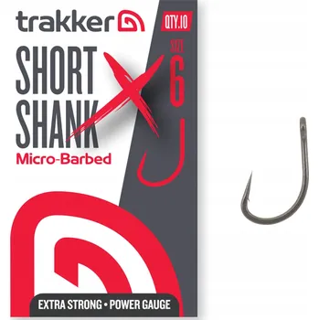 Rybářský háček Háčky Háčky Short Shank XS s Trakker protihrotem, vel. 6