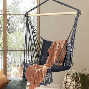 Zahradní houpačka BRAZILSKÉ KŘESLO VELKÁ HOUPACÍ SÍŤ ZAHRADNÍ HOUPAČKA ZÁVĚSNÉ KŘESLO BOHO DĚTSKÉ