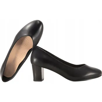 Dámské lodičky SERGIO LEONE PB177 Dámské lodičky na podpatku černé 39 Černá