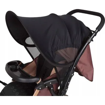 Kočárek Slunečník na kočárek LEMESO 66 cm černý