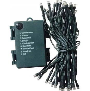 Vánoční světelná dekorace LED SVĚTÝLKA 14M-140 LED NA BATERIE TEPLÁ BÍLÁ DEKORATIVNÍ SVĚTELNÝ ŘETĚZ