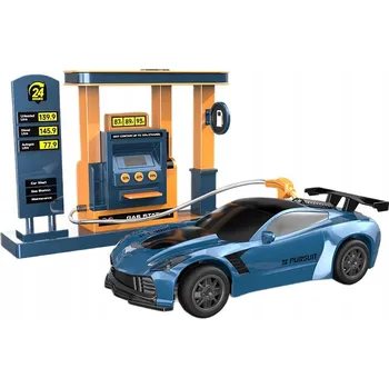 autíčko Sada Benzínová pumpa s výdejním stojanem pro tankování Auta ovládané R/C