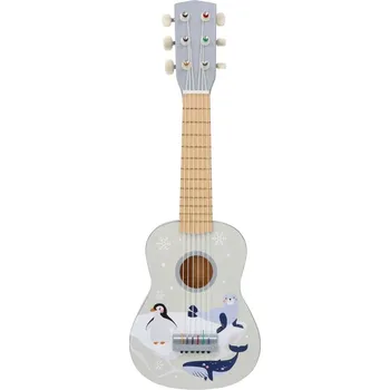 Hudební nástroj pro děti Adam Toys Dřevěná kytara arktická zvířátka