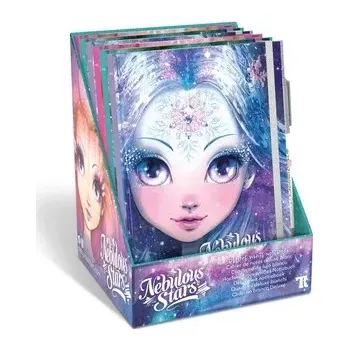 kreativní sada Deníček NEBULOUS STARS 20 × 15 cm s perem