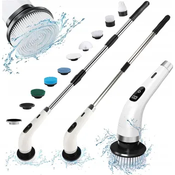 Elektrický zubní kartáček 9-v-1 elektrický čisticí kartáč rotační pro koupelnu, drhnutí, USB