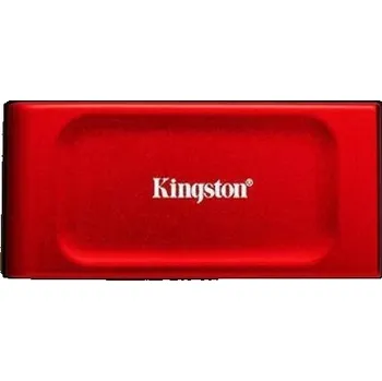 Interní pevný disk Externí USB SSD disk Kingston XS1000 1TB 1050/1000 MB/s USB-A/C červený (červená barva)