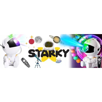 Noční světlo PROJEKTOR NOČNÍ OBLOHY NOČNÍ LAMPA ASTRONAUT PRO DĚTI VESMÍRNÝ PROJEKTOR S DÁLKOVÝM OVLÁDÁNÍM