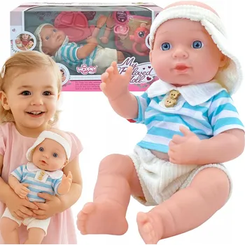 Panenka PANENKA MIMINKO MIMINKO LALA S PŘÍSLUŠENSTVÍM DUDLÍK KOUSÁTKO TALÍŘEK OBLEČENÍ