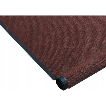 Rohožka SILNÁ GUMOVÁ ROHOŽKA PŘED DVEŘE 150x90 CM VENKOVNÍ HLADKÁ ŠEDÁ VSTUPNÍ