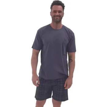 Pánské pyžamo Pánské pohodlné pyžamo Cornette 326/195 Wild Wood 2 tm. jeans velikost 5XL