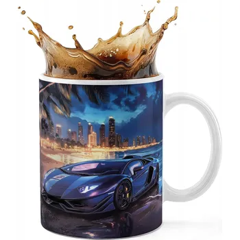 KERAMICKÝ HRNEK 330ML S POTISKEM - AUTA SUPER AUTA PLÁŽ MĚSTO NOC