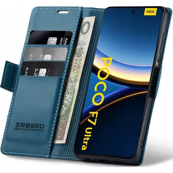 Pouzdro na mobilní telefon Flipové pouzdro Erbord pro Xiaomi F7 Ultra, modré