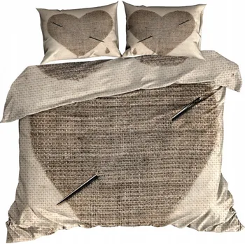 Povlečení 3D Bavlna saténové Povlečení 140x200 cm SRDCE