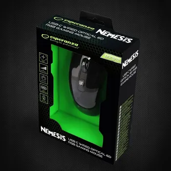 Myš MYŠ DRÁTOVÁ MYŠ HERNÍ LED OPTICKÁ USB-C