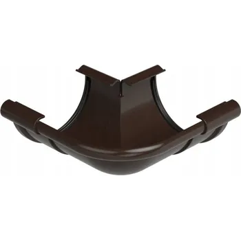 okap Vnější roh okapového systému Galeco 130 mm hnědý