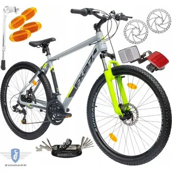 Jízdní kolo Horské kolo MTB Zundapp FX27, rám 19 palců, kola 27,5", šedé
