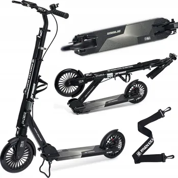 Koloběžka Skládací koloběžka RAVEN Draxen 230/200 mm s brzdou, předním odpružením, zvonkem a držákem na lahev