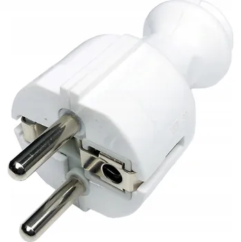 Elektrická zásuvka Jednoduchá zásuvka s uzemněním Unischuko bílá Elgotech WT-30